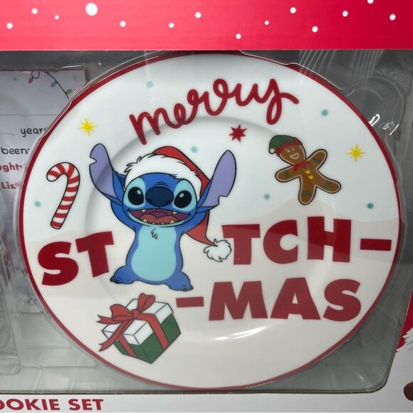 Disney Stitch Milk and Cookie Set - Red and White - Picture 4 of 5